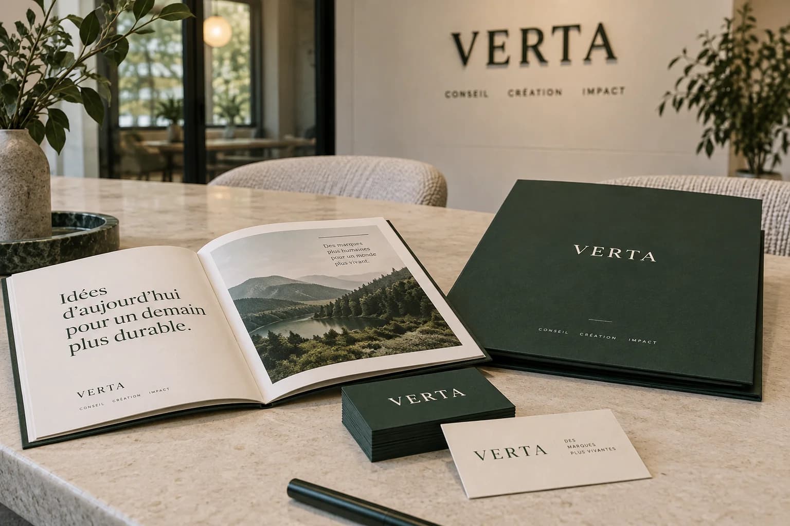 Illustration du concept VERTA — projet fictif
