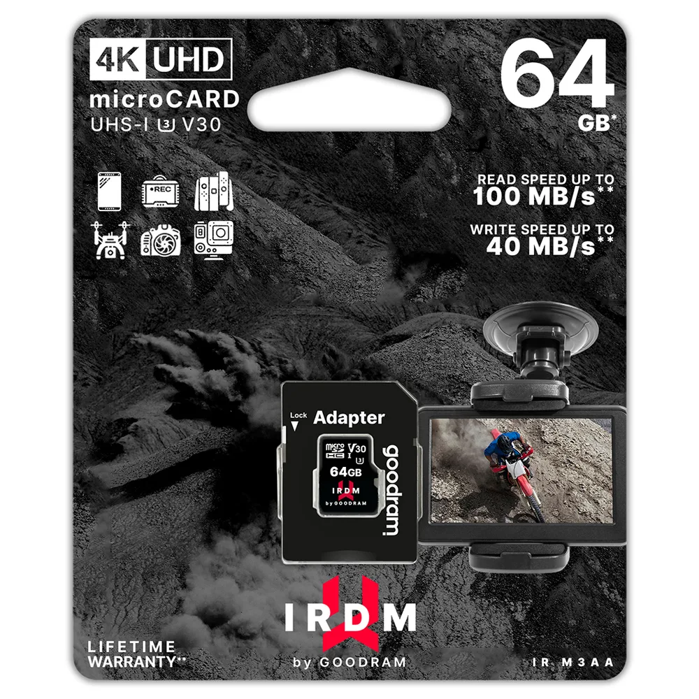 Carte Mémoire Goodram 64GB 3ème Gen V30