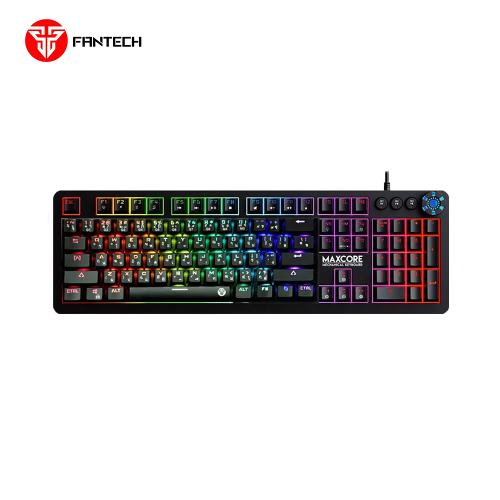 Clavier Gamer Filaire Fantech MAX CORE MK852 (QWERTY) Noir