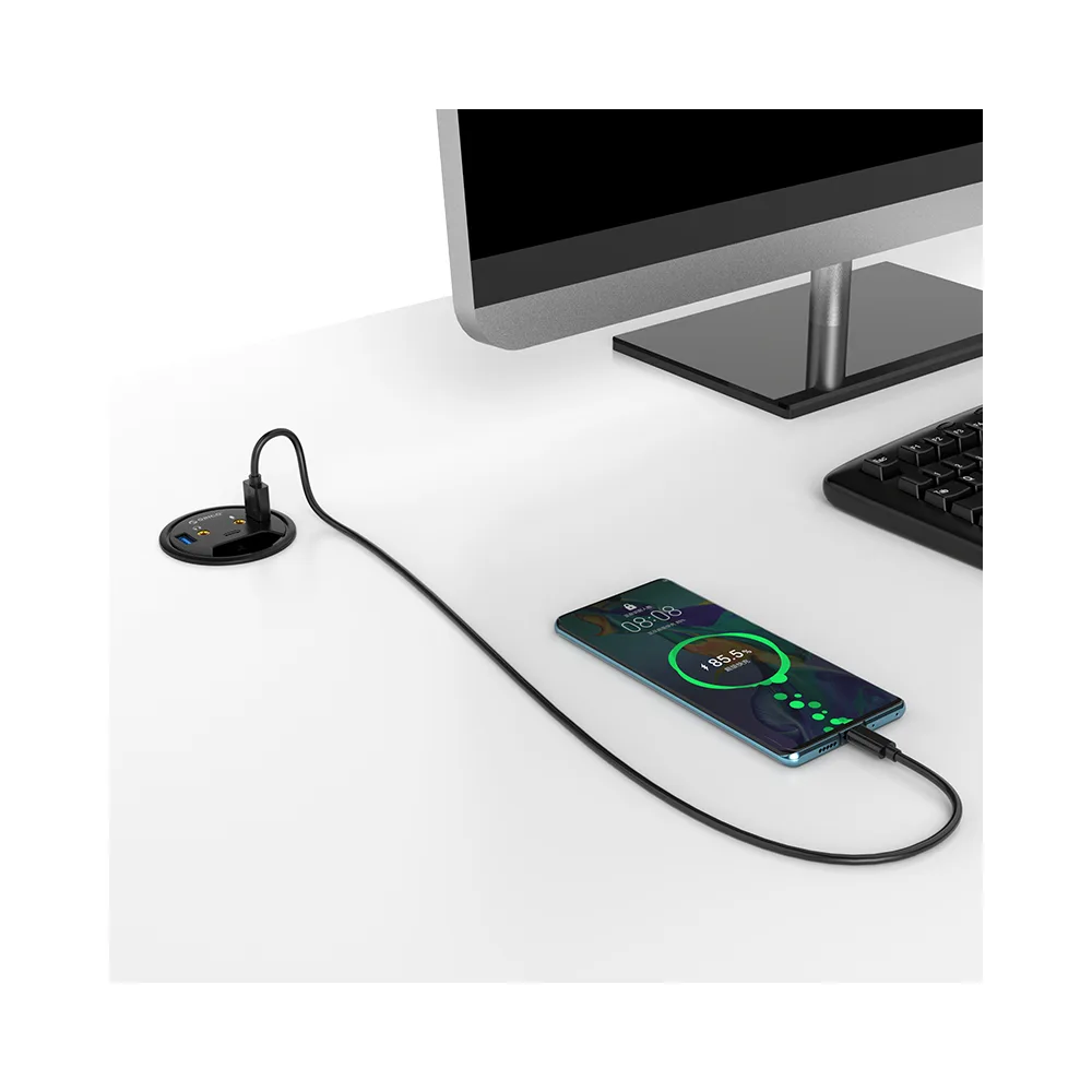 Hub Passe-Câbles pour Bureau Orico (USB3.0) — vue 3