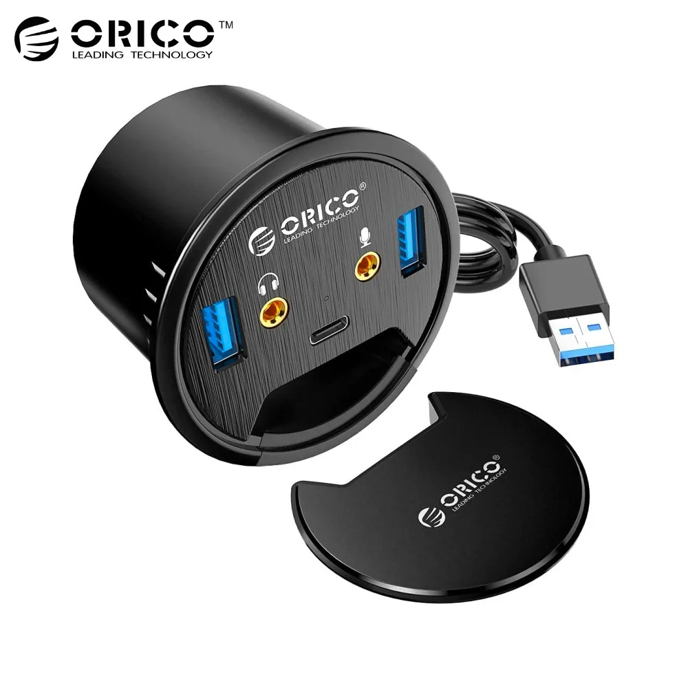 Hub Passe-Câbles pour Bureau Orico (USB3.0)