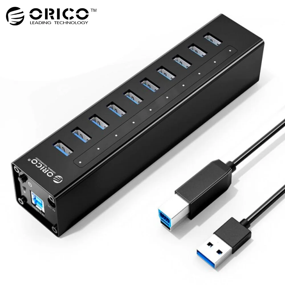 Hub Orico A3H10 (10x USB) Noir