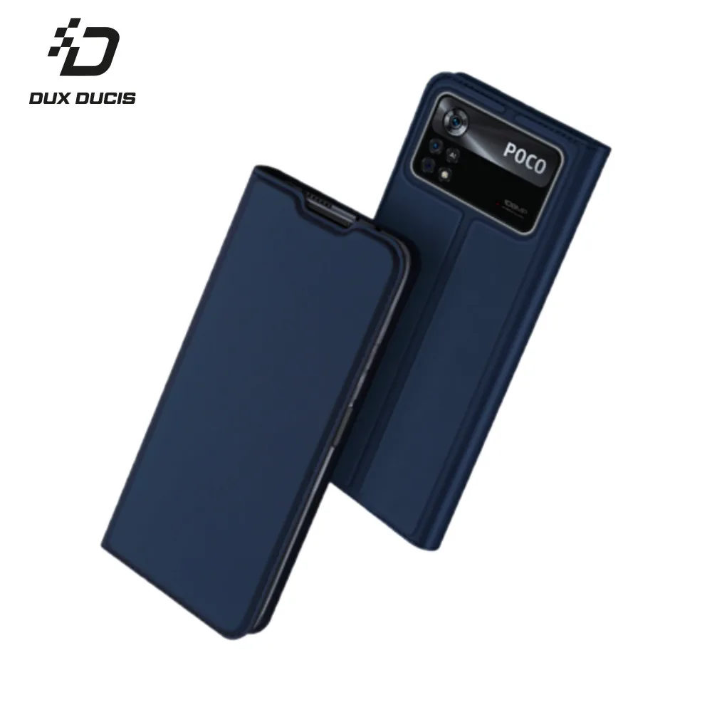 Housse Skin Pro Dux Ducis Xiaomi Poco X4 Pro 5G Bleu