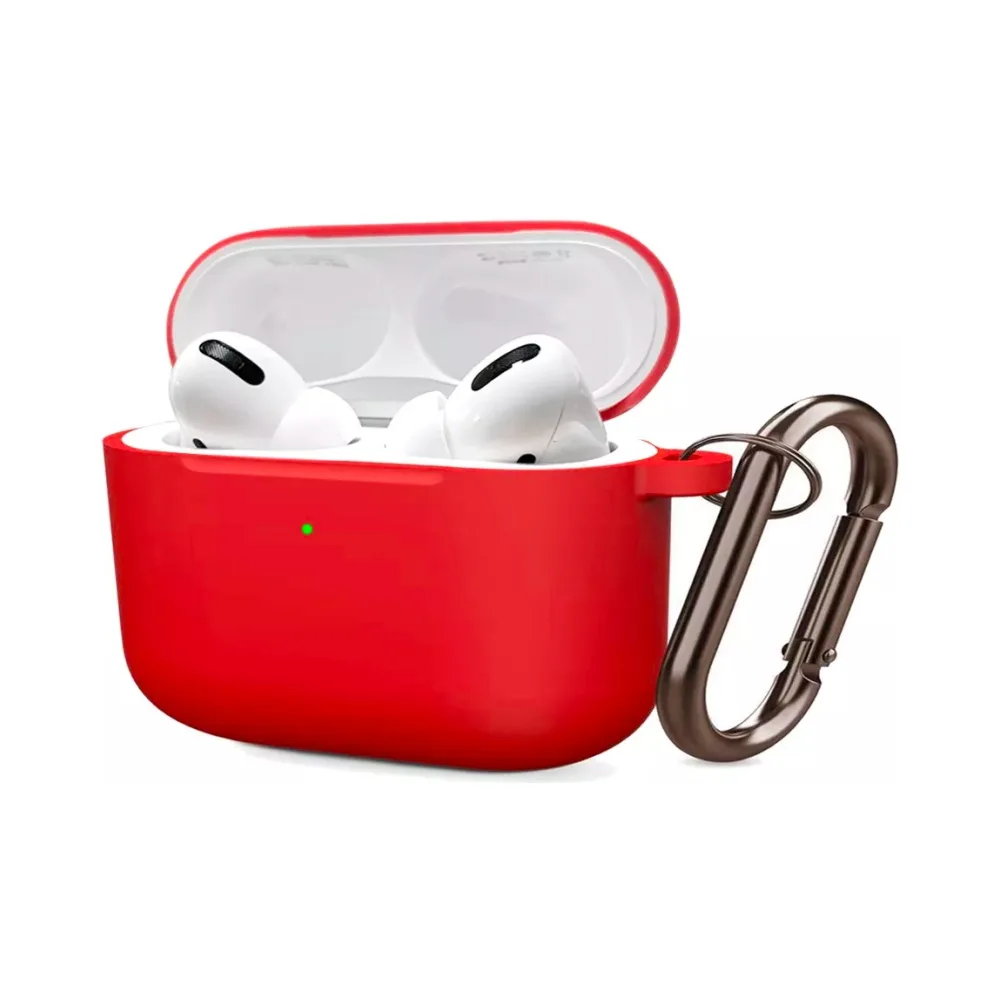 Protection Silicone pour Boitier AirPods Pro Rouge
