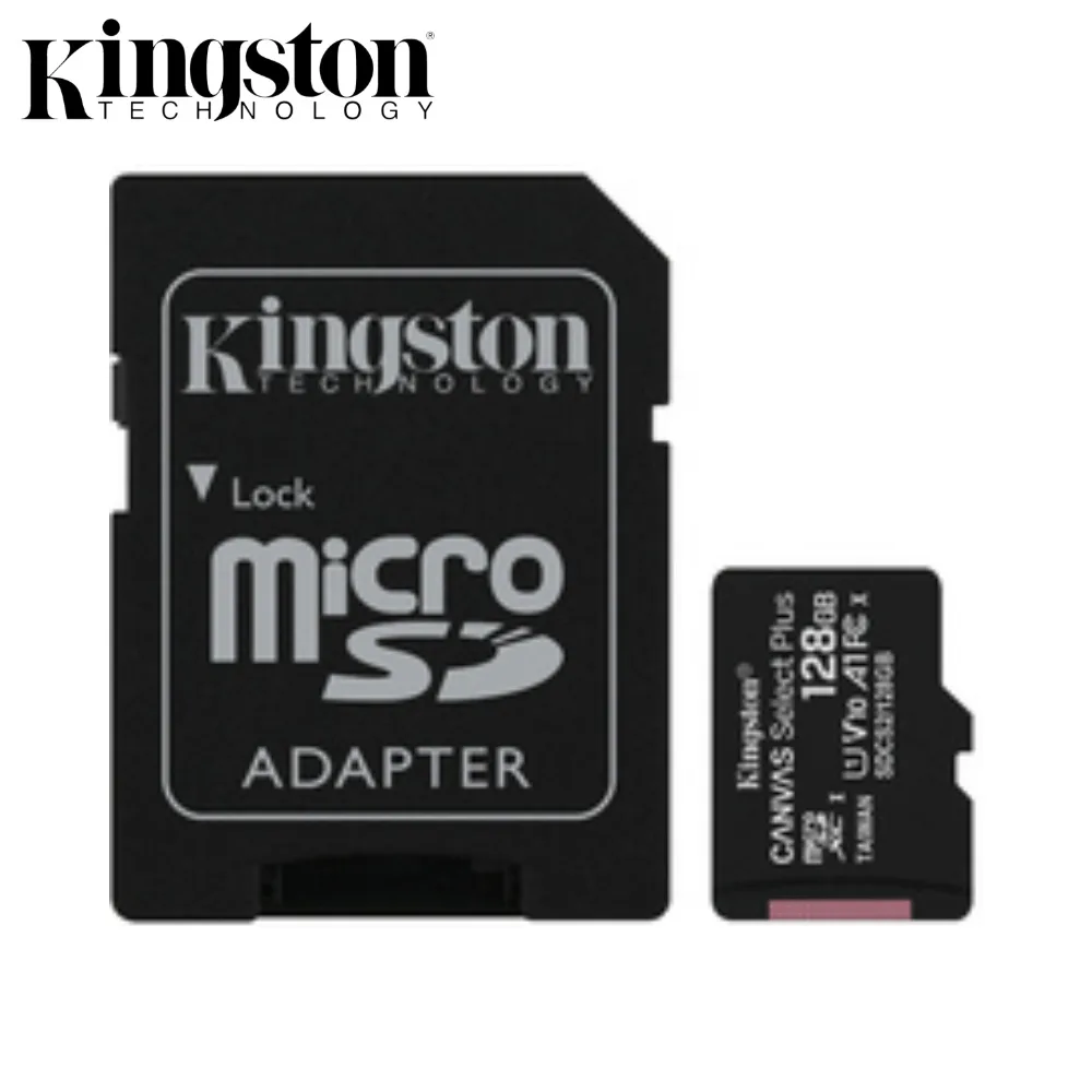 Carte Mémoire Kingston + Adaptateur SDCS2/128GB SD CARD 128GB Canvas Select Plus MicroSDXC 100MB/s