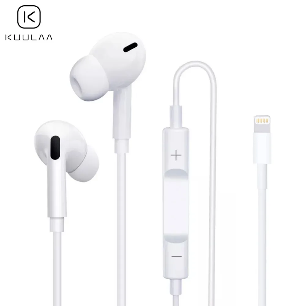 Écouteurs Filaires Lightning Kuulaa (Bluetooth) Blanc