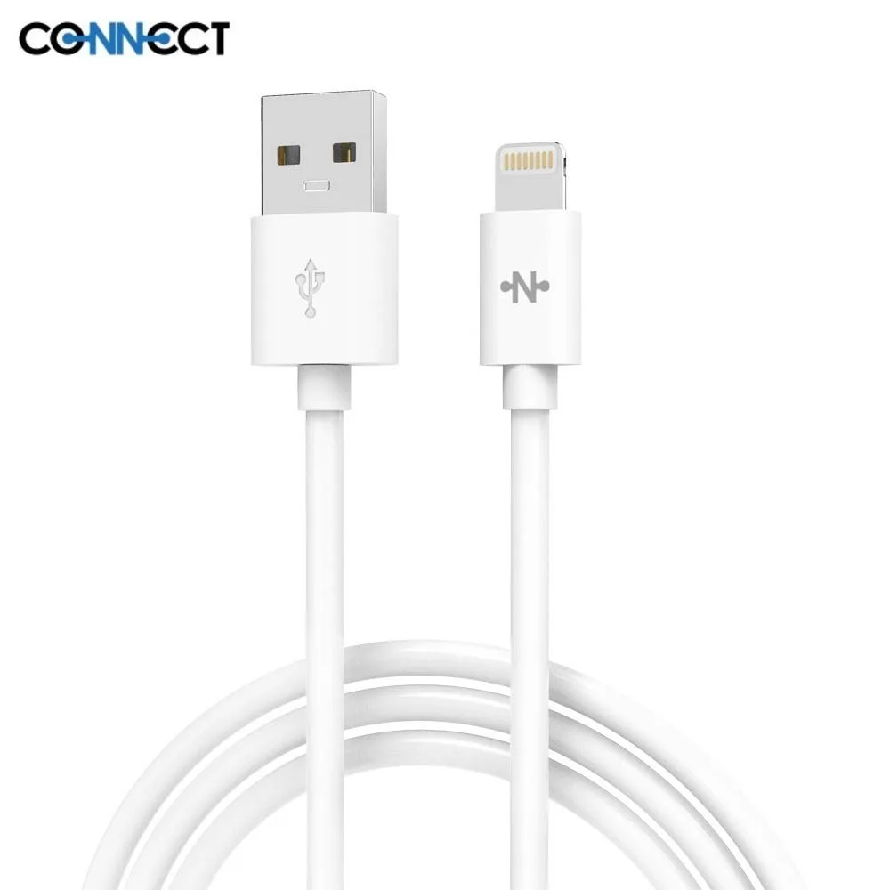 Câble Data USB vers Lightning CONNECT 12W (1m) Blanc