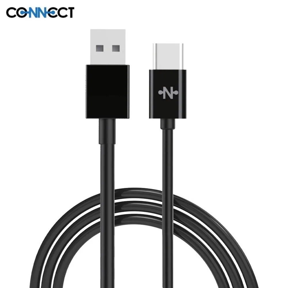 Câble Data USB vers USB-C CONNECT 15W (1m) Noir