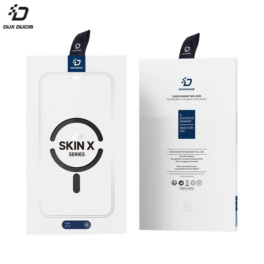Housse de Protection Skin X Pro Dux Ducis pour Apple iPhone 13 & 14 MagSafe Bleu — vue 3