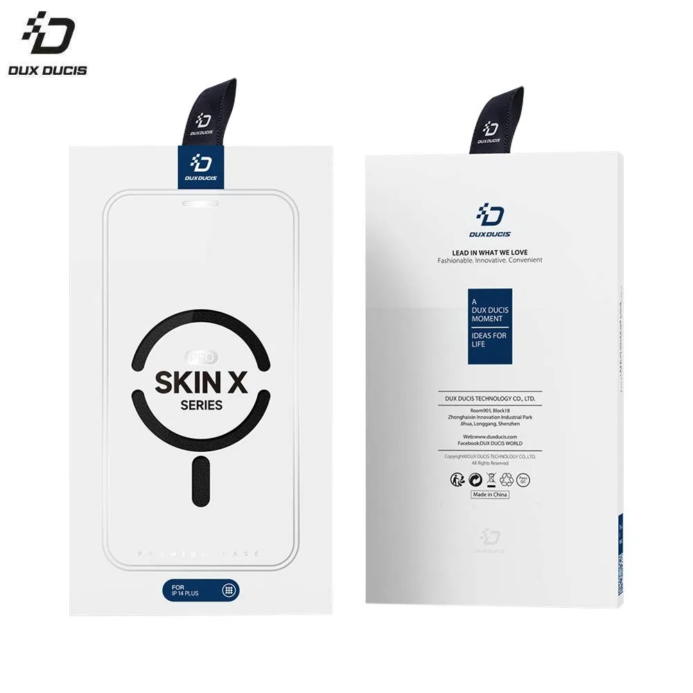 Housse de Protection Skin X Pro Dux Ducis pour Apple iPhone 14 Pro MagSafe Bleu — vue 2