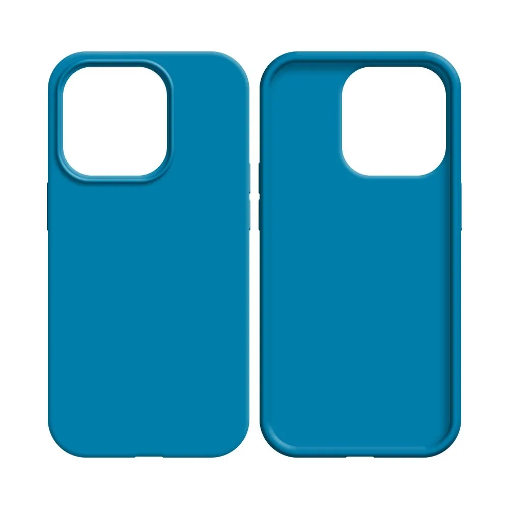 Coque Silicone Compatible pour Apple iPhone 13 Pro Bleu Ciel