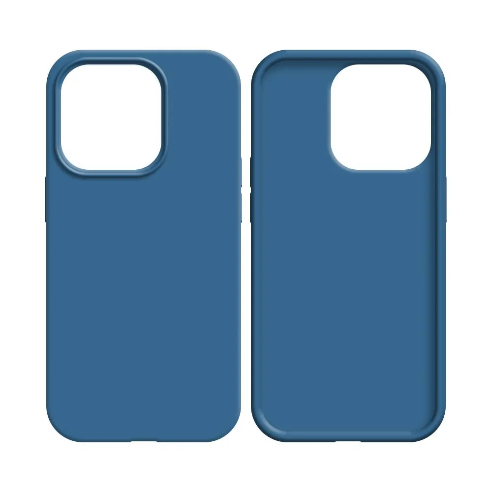 Coque Silicone Compatible pour Apple iPhone 14 Plus Bleu Marine