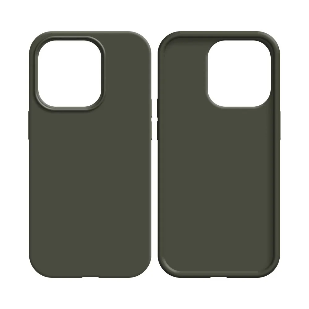 Coque Silicone Compatible pour Apple iPhone 13 Pro Gris Foncé