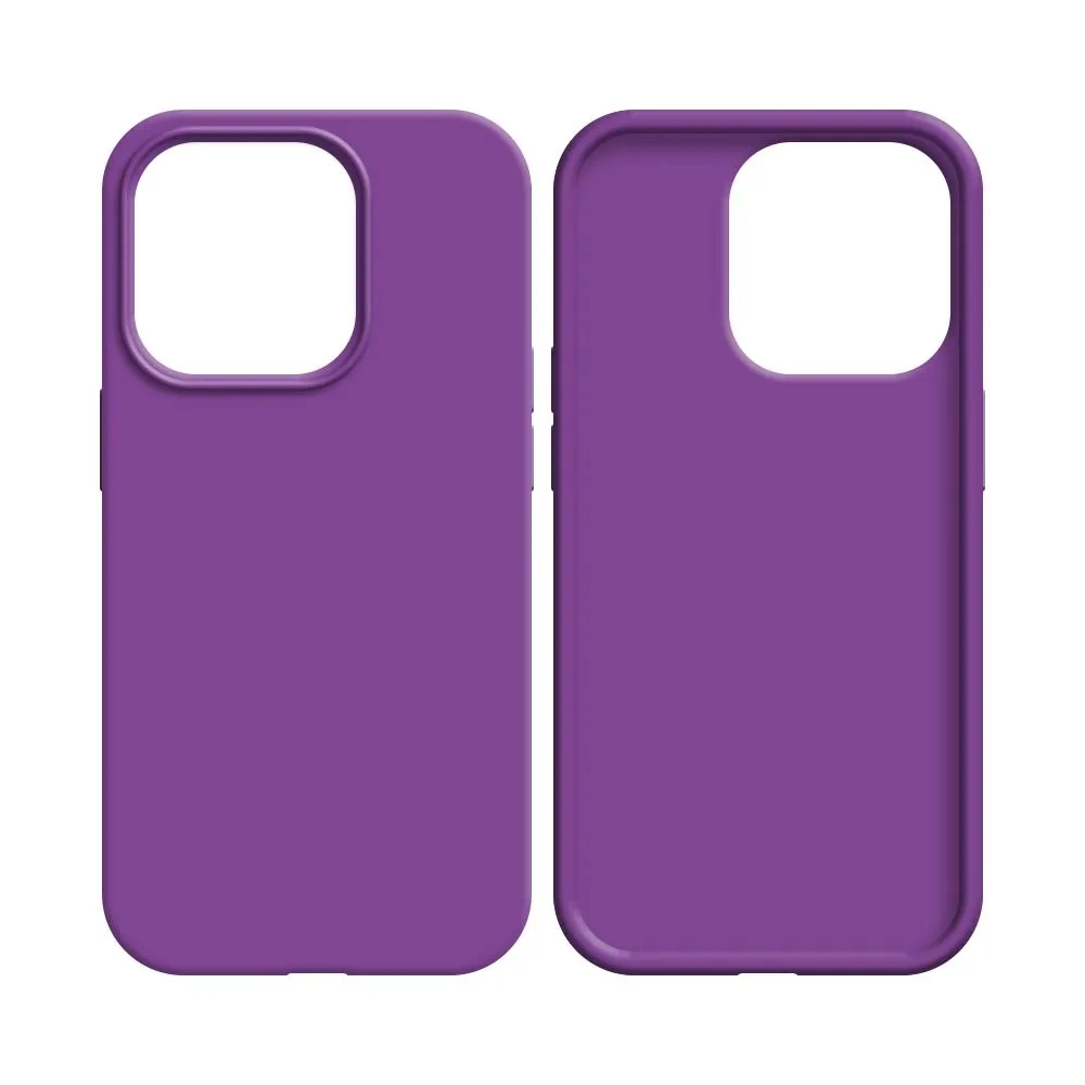Coque Silicone Compatible pour Apple iPhone 12 & 12 Pro Mauve