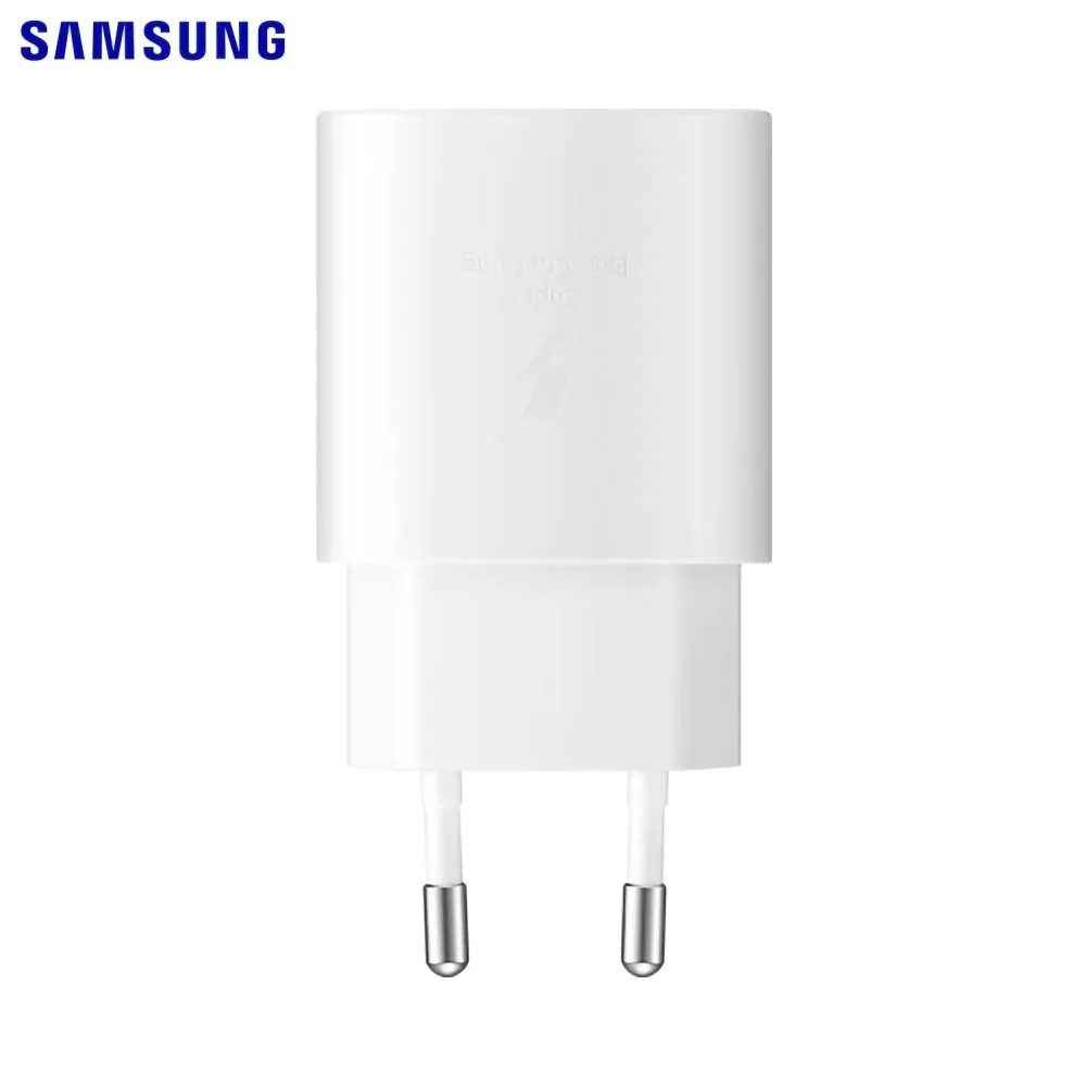 Chargeur Secteur USB-C Samsung TA800NW PD 25W Bulk Blanc