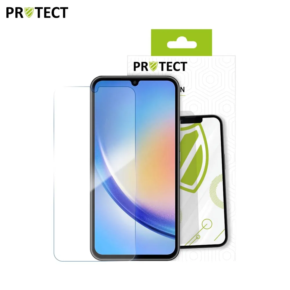 Verre Trempé Classique PROTECT pour Samsung Galaxy A24 4G A245 Transparent — vue 2