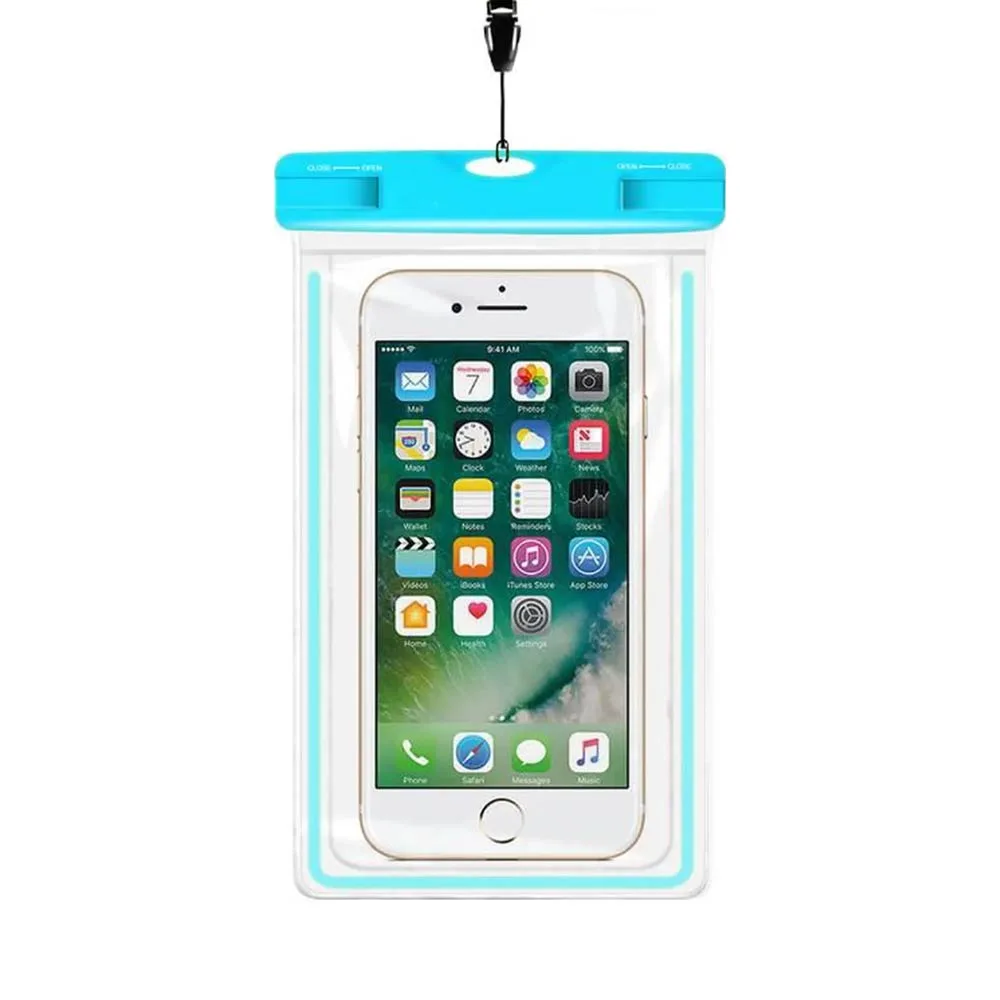 Pochette de Protection Étanche pour Smartphone Bleu