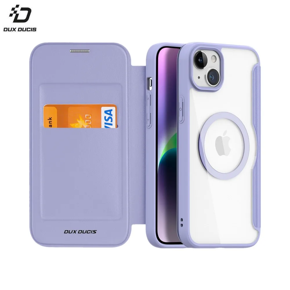 Housse de Protection Skin X Pro Dux Ducis pour Apple iPhone 15 MagSafe Violet — vue 2