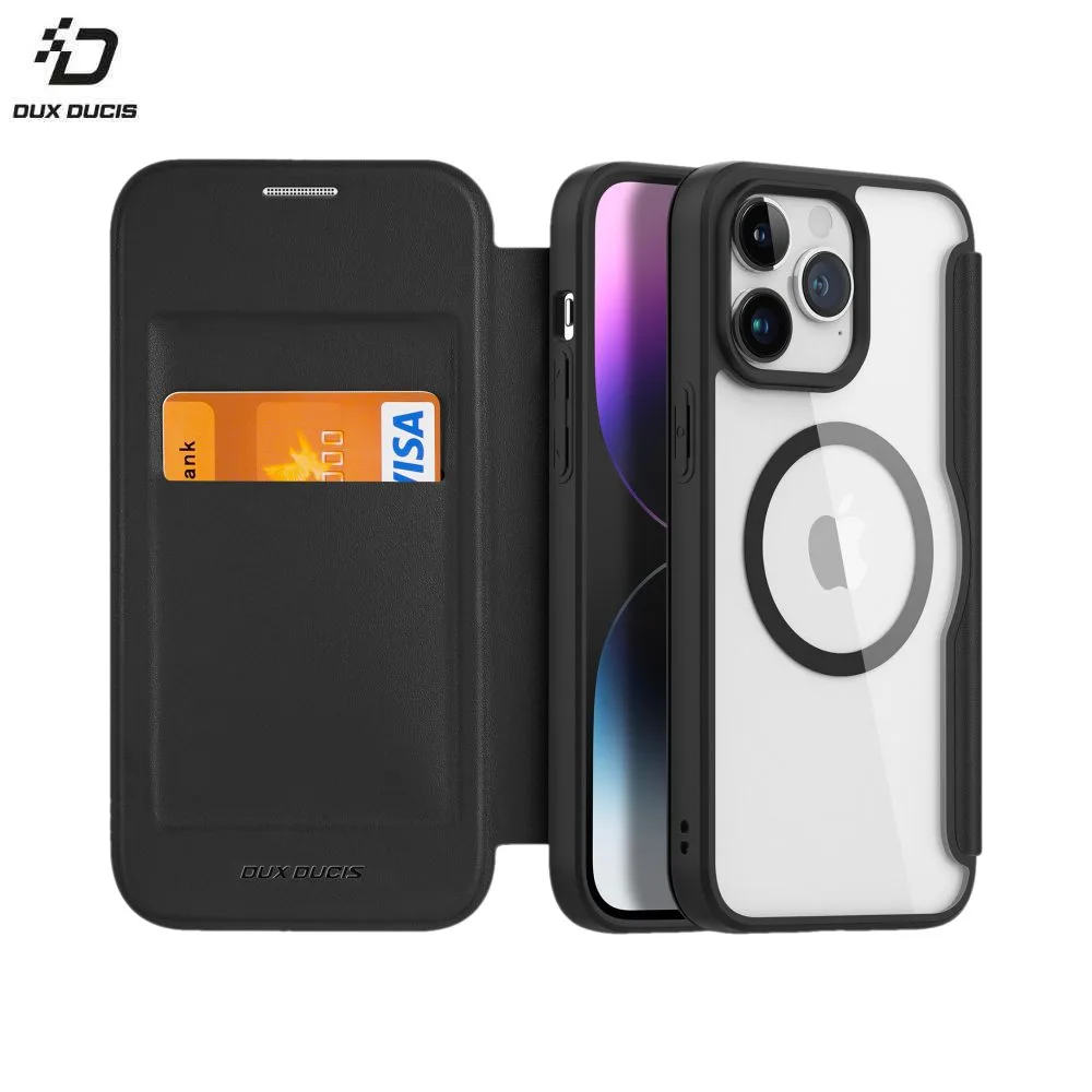 Housse de Protection Skin X Pro Dux Ducis pour Apple iPhone 15 Pro MagSafe Noir — vue 2