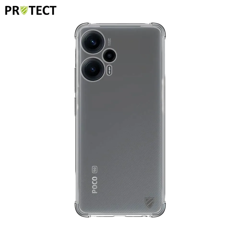 Coque Silicone Renforcée PROTECT pour Xiaomi POCO F5 5G Transparent — vue 2