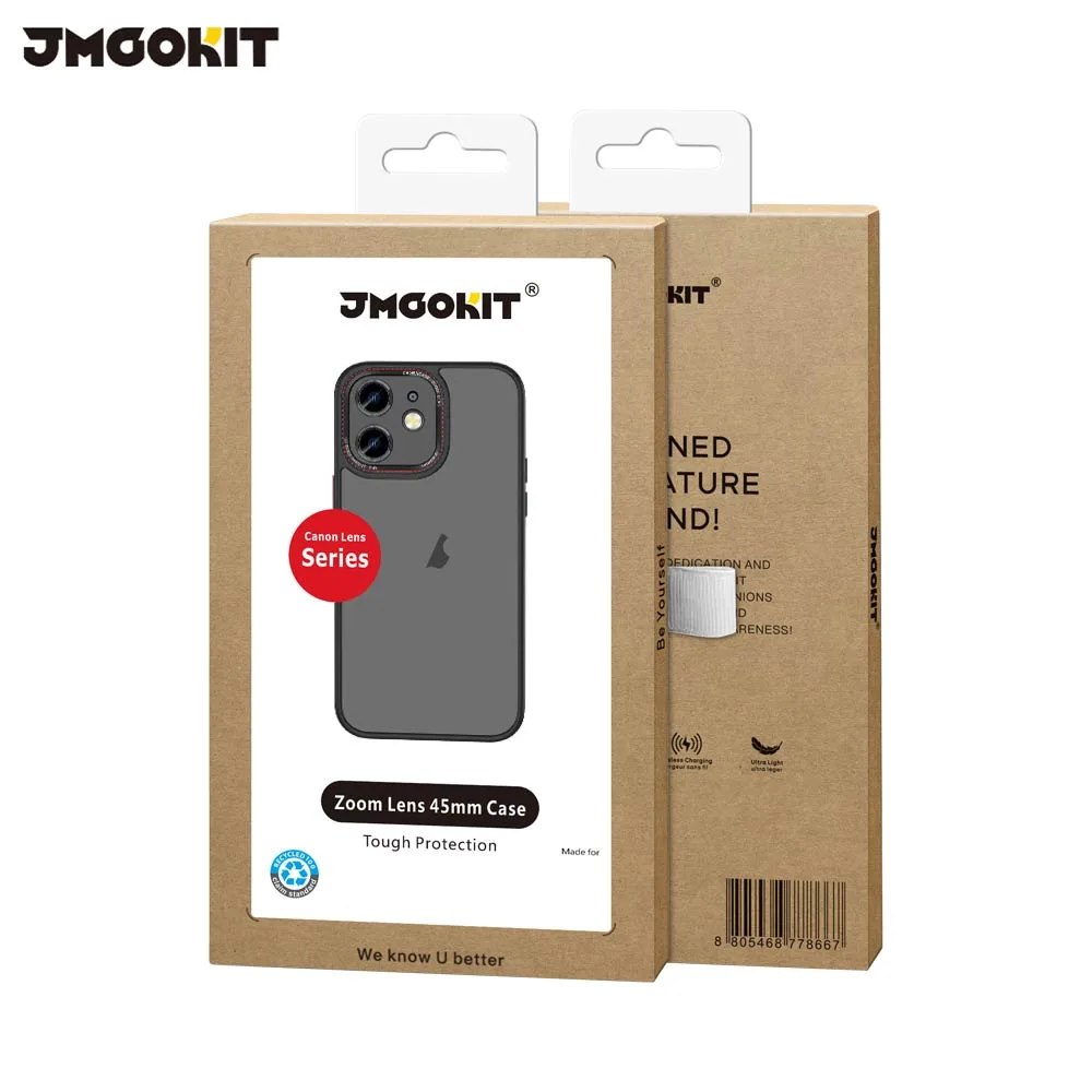 Coque de Protection Canon Lens JMGOKIT pour Apple iPhone 12 Noir