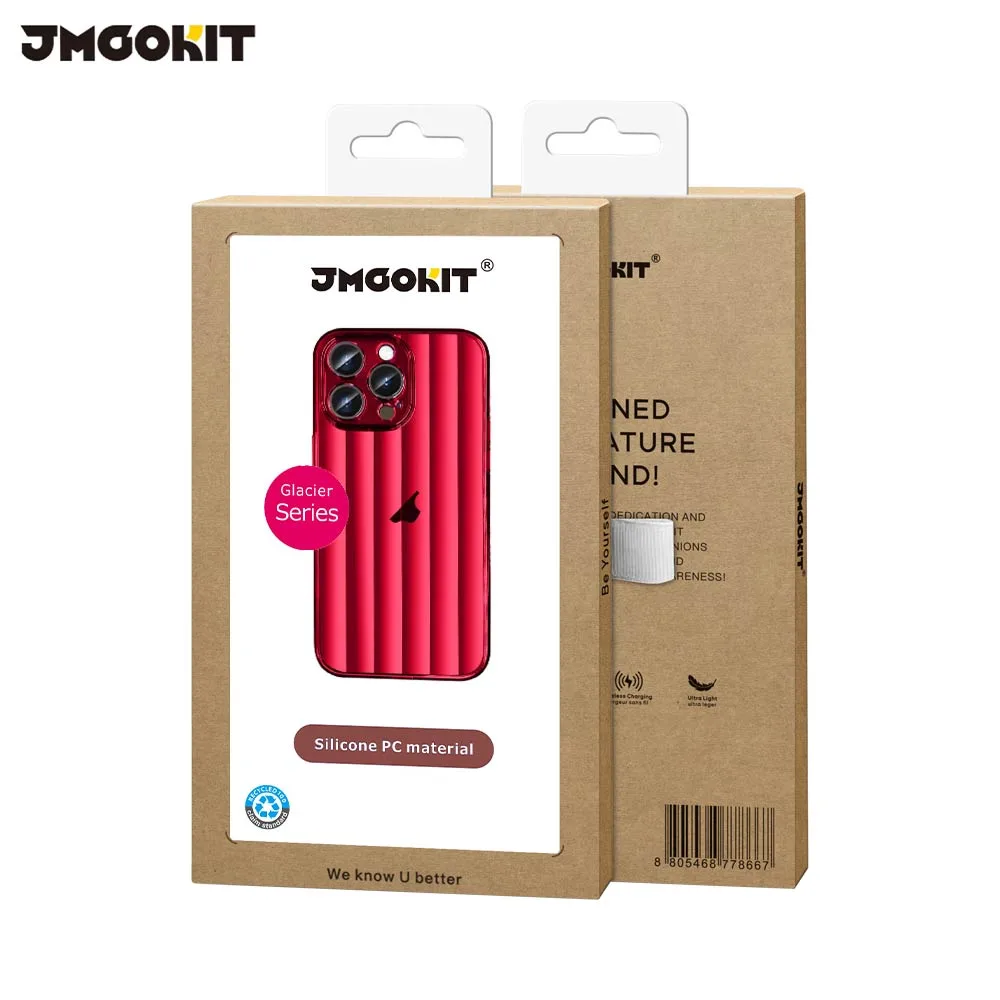 Coque de Protection Glacier JMGOKIT pour Apple iPhone 12 Pro Rouge — vue 2