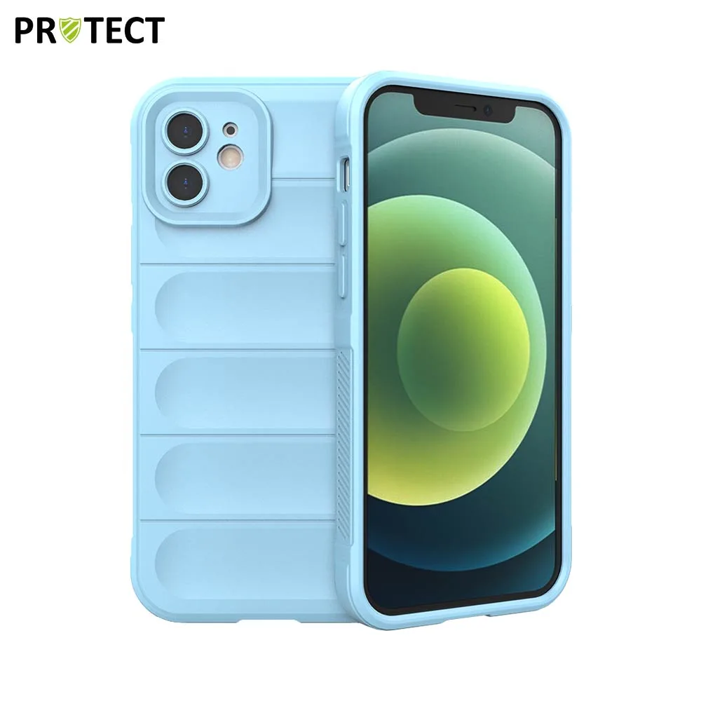Coque de Protection IX008 PROTECT pour Apple iPhone 12 Bleu Clair