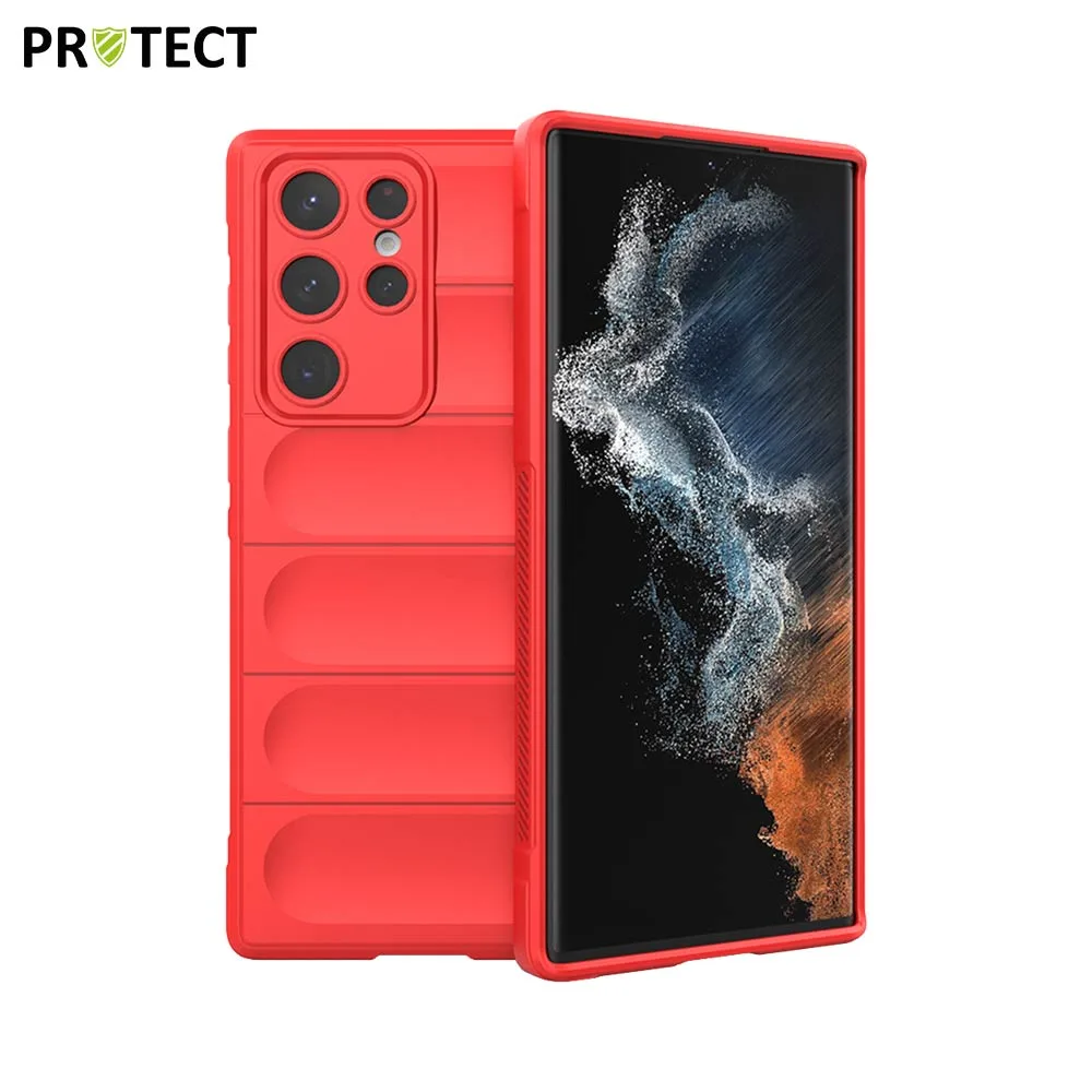 Coque de Protection IX008 PROTECT pour Samsung Galaxy S22 Ultra S908 Rouge