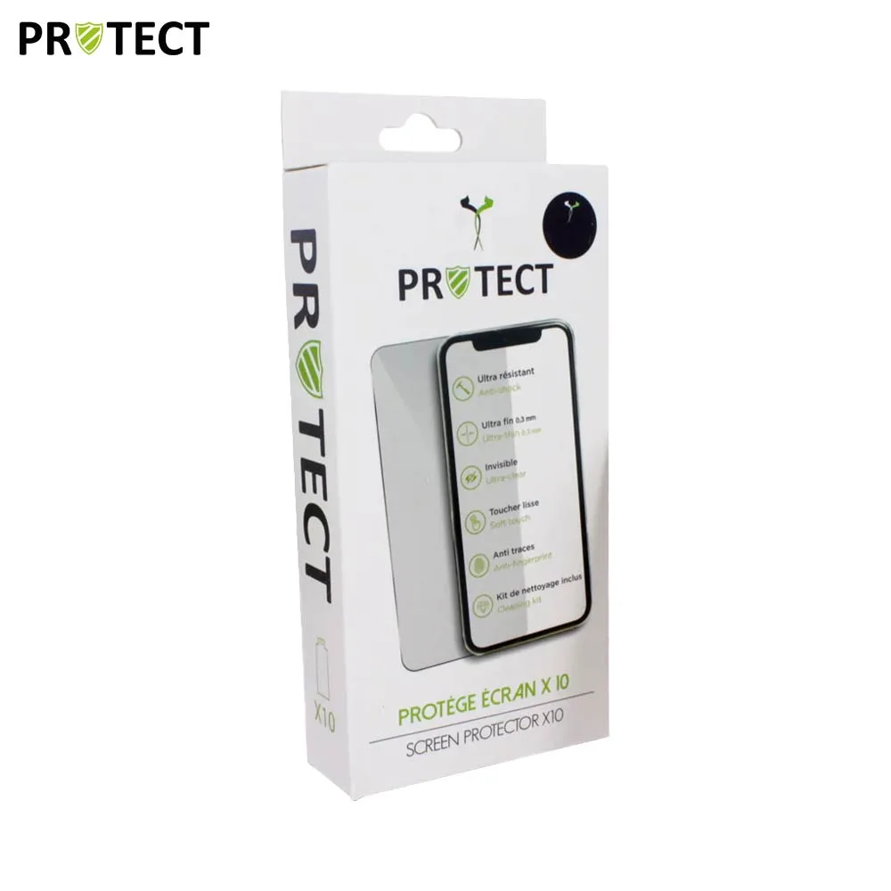 Pack Verre Trempé Classique PROTECT pour Apple iPhone 15 Pro x10 Transparent — vue 2