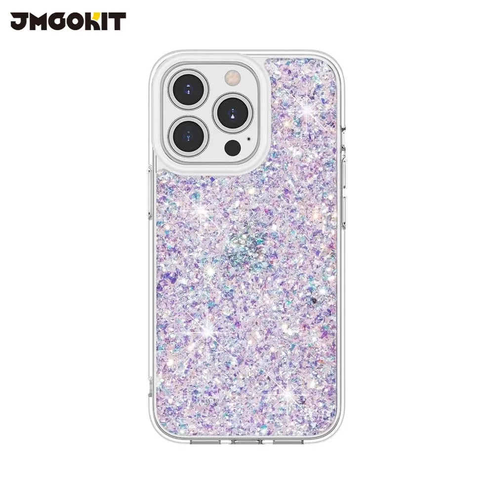 Coque de Protection Twinkle JMGOKIT pour Apple iPhone 15 Pro Argent