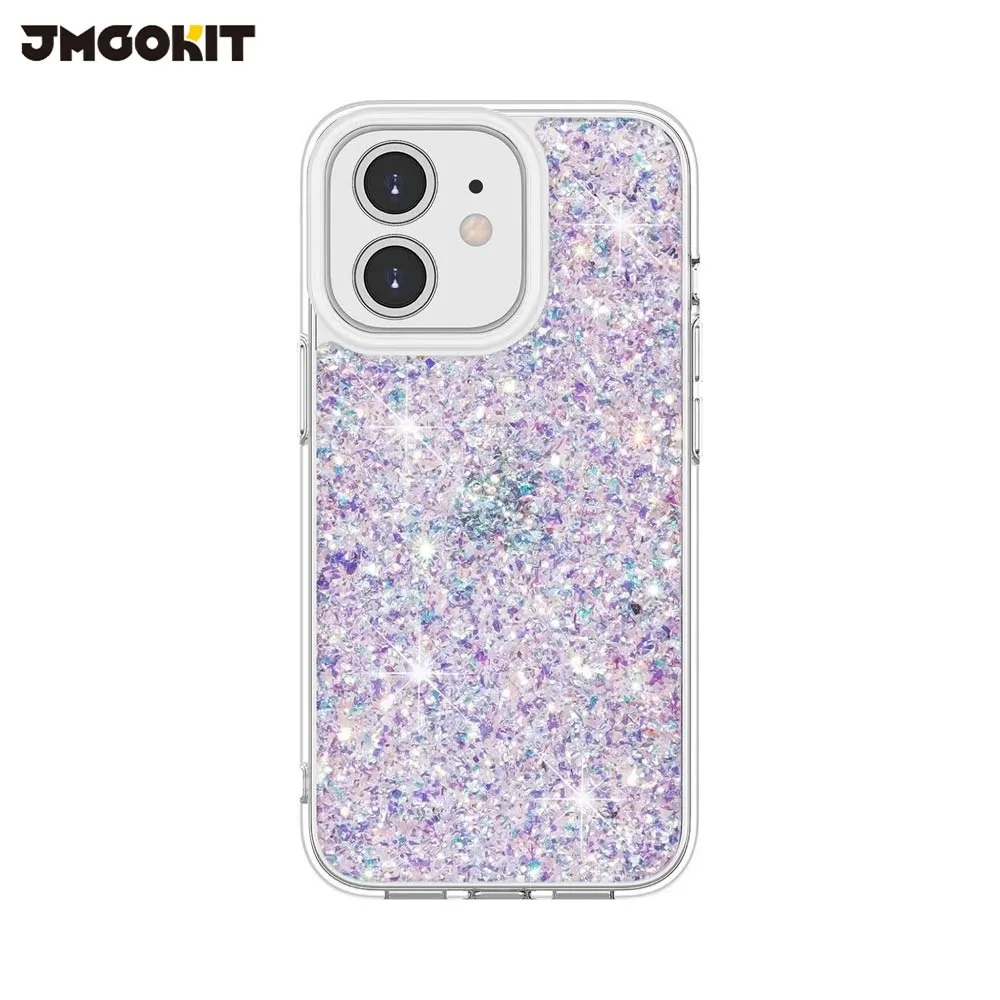 Coque de Protection Twinkle JMGOKIT pour Apple iPhone 12 Argent