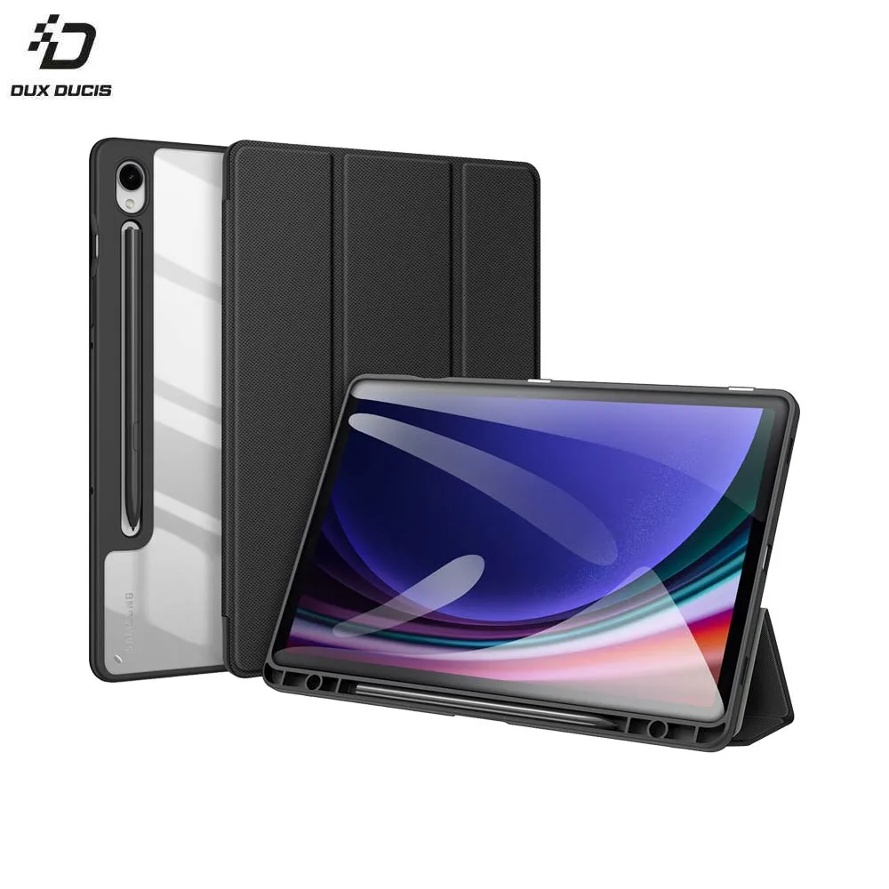 Housse de Protection Toby Dux Ducis pour Samsung Galaxy Tab S9 FE Plus Wi-Fi X610 Noir