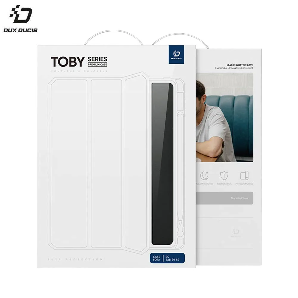 Housse de Protection Toby Dux Ducis pour Samsung Galaxy Tab S9 FE Wi-Fi X510 Rose — vue 2