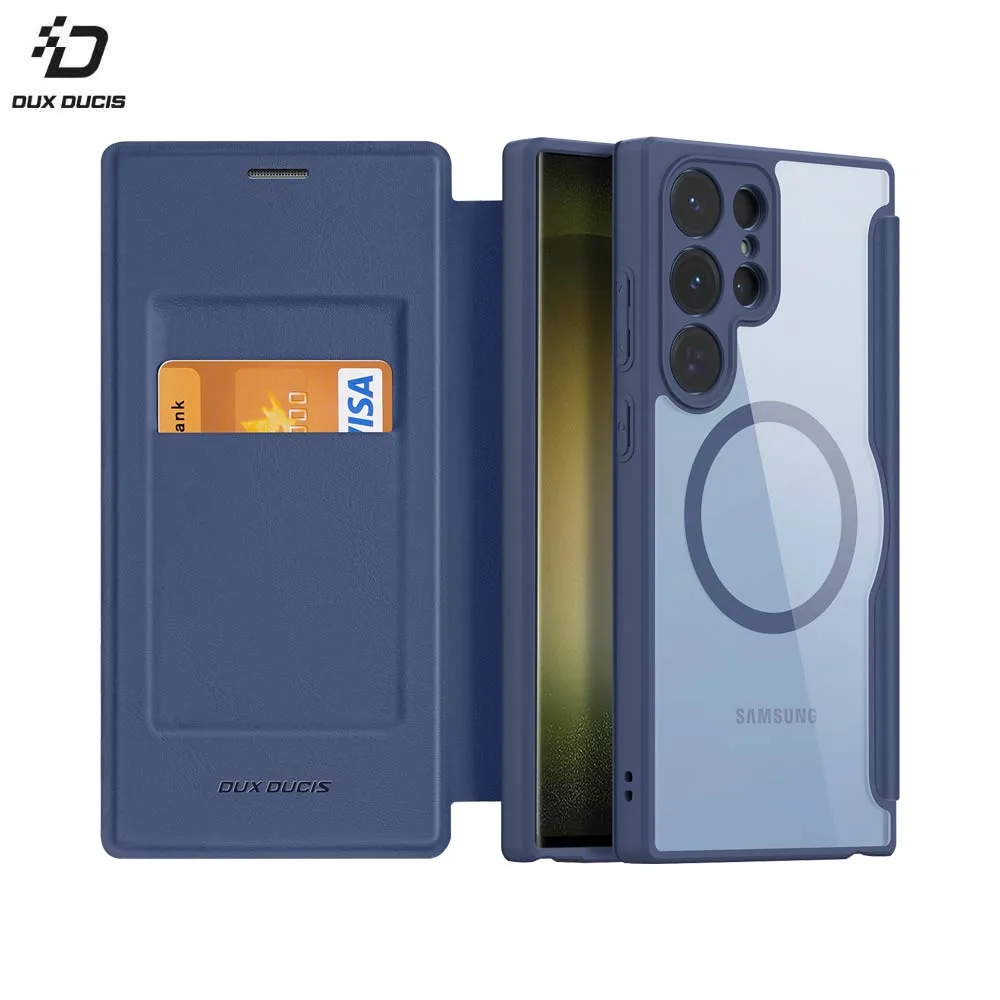 Housse de Protection Skin X Pro Dux Ducis pour Samsung Galaxy S23 Ultra 5G S918 MagSafe Bleu — vue 2