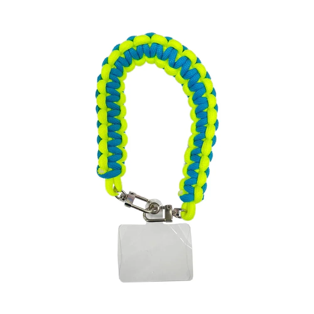Bracelet pour Smartphone Tressé Jaune et Bleu