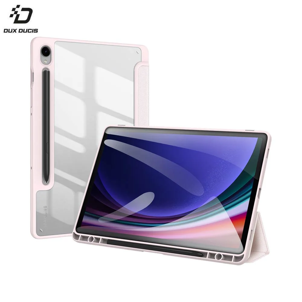Housse de Protection Toby Dux Ducis pour Samsung Galaxy Tab S9 Wi-Fi X710 & S9 5G X716 Rose