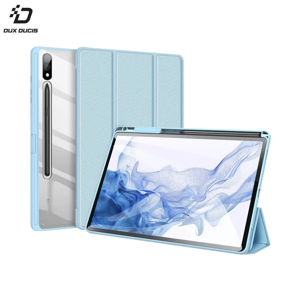 Housse de Protection Toby Dux Ducis pour Samsung Galaxy Tab S9 Plus Wi-Fi X810 & S9 Plus 5G X816 Bleu