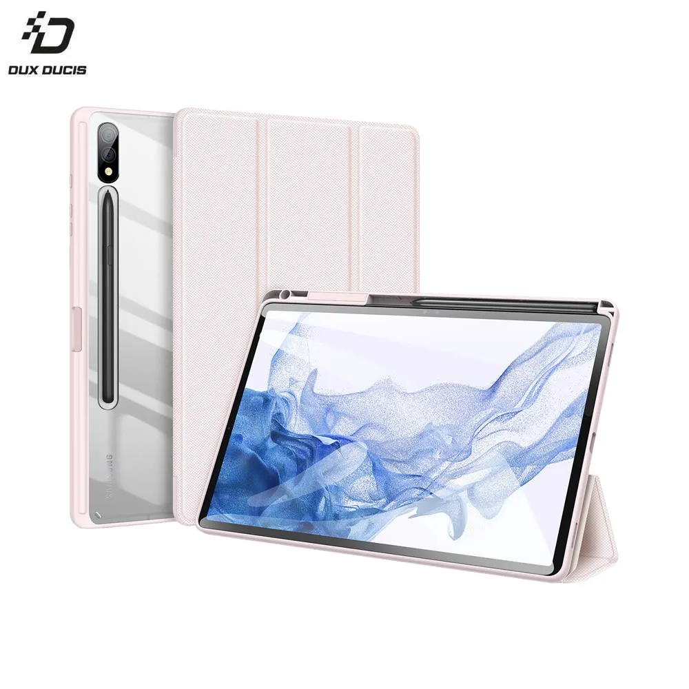 Housse de Protection Toby Dux Ducis pour Samsung Galaxy Tab S9 Plus Wi-Fi X810 & S9 Plus 5G X816 Rose