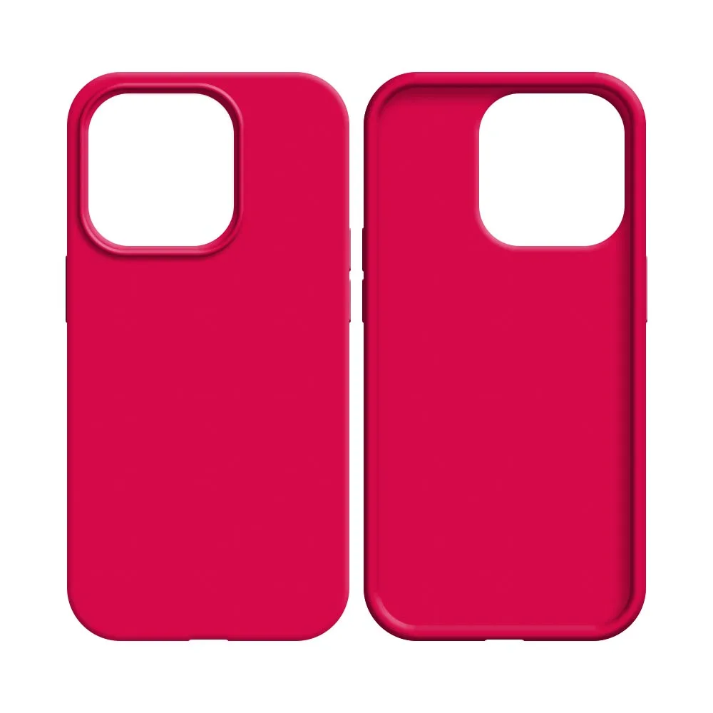 Coque Silicone Compatible pour Apple iPhone 15 (#56) Rose Vif — vue 2