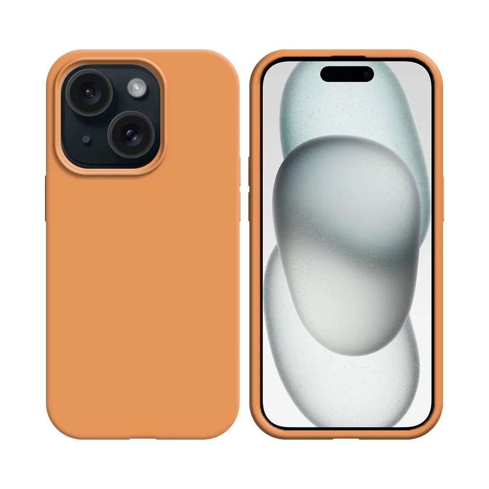Coque Silicone Compatible pour Apple iPhone 15 (#61) Corail