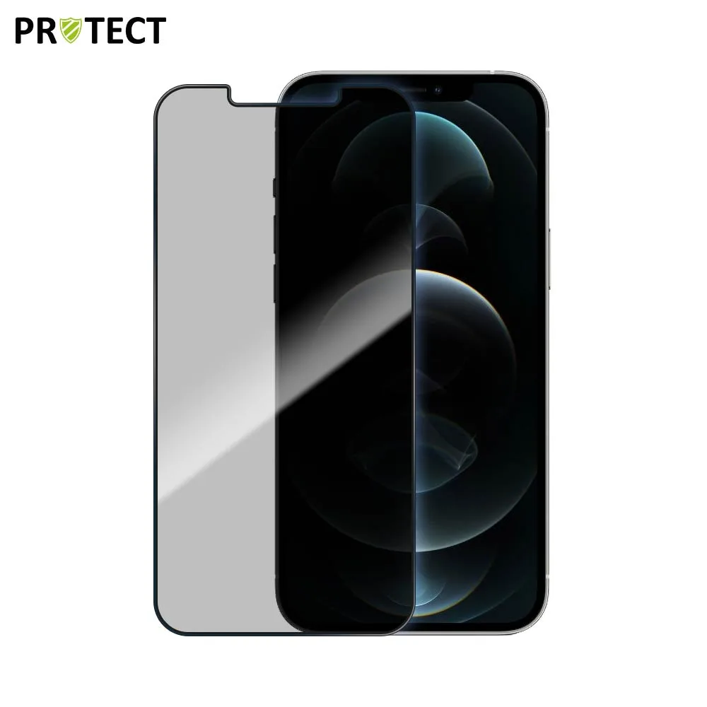 Verre Trempé PRIVACY PROTECT pour Apple iPhone 12 Pro Max Transparent