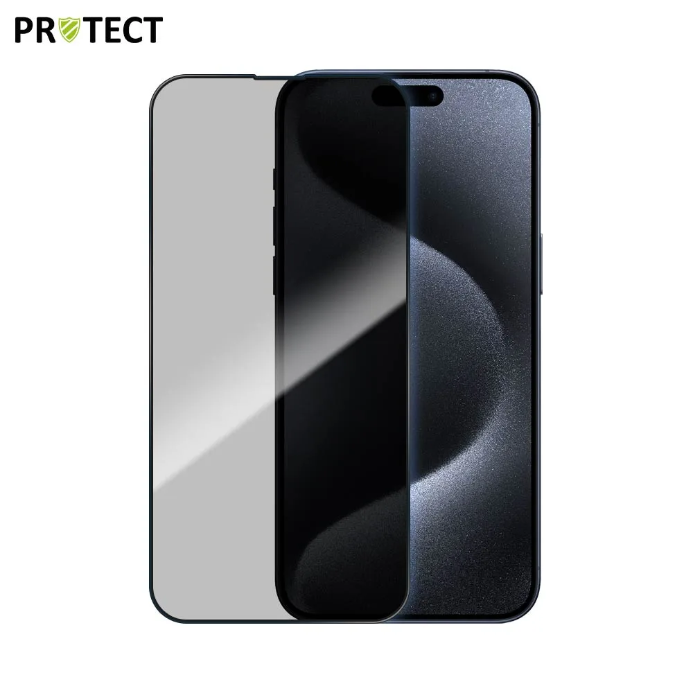 Verre Trempé PRIVACY PROTECT pour Apple iPhone 15 Pro Max Transparent