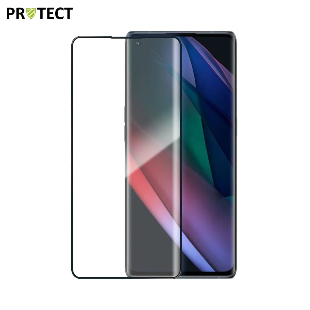 Verre Trempé Intégral PROTECT pour OPPO Find X3 Neo Noir