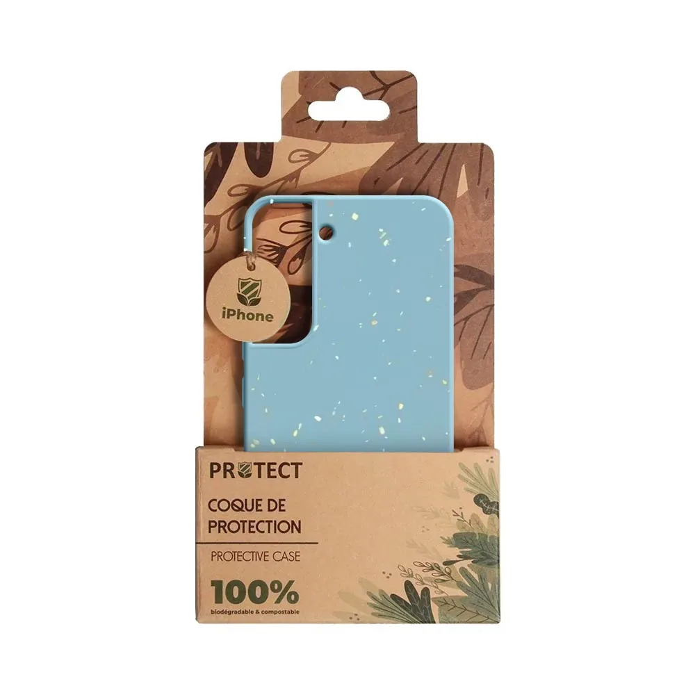 Coque Bambou Biodégradable PROTECT pour Samsung Galaxy S22 Plus S906 Bleu — vue 3