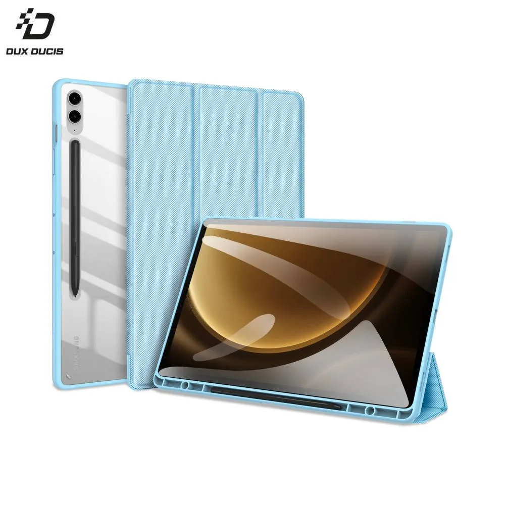 Housse de Protection Toby Dux Ducis pour Samsung Galaxy Tab S9 FE Plus Wi-Fi X610 Bleu