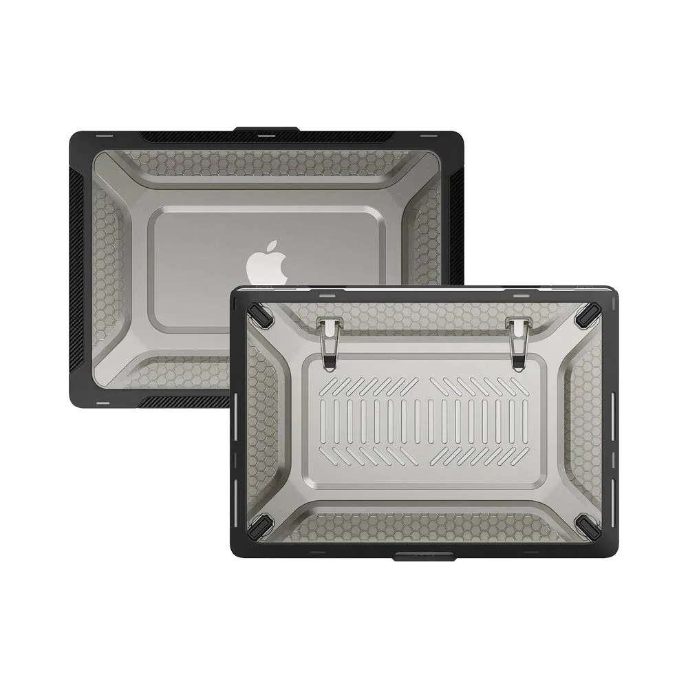 Coque de Protection Renforcée avec Support Apple MacBook Air M2 13" A2681 Noir