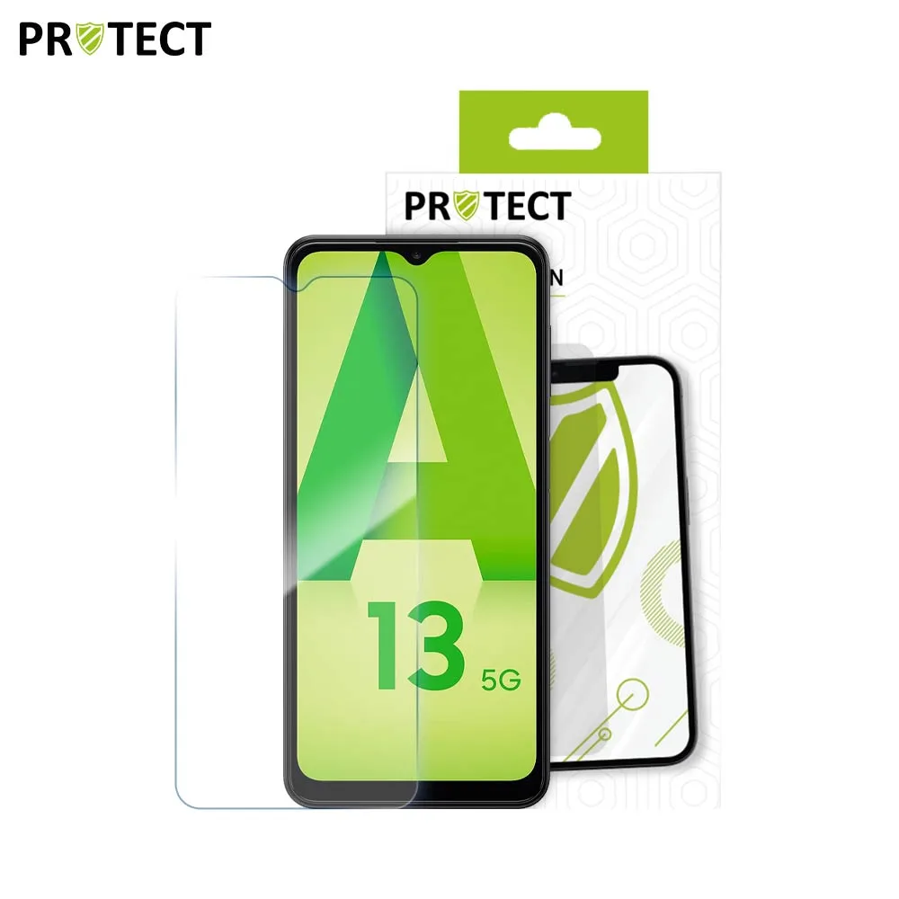 Verre Trempé Classique PROTECT pour Samsung Galaxy A13 5G A136 Transparent — vue 2