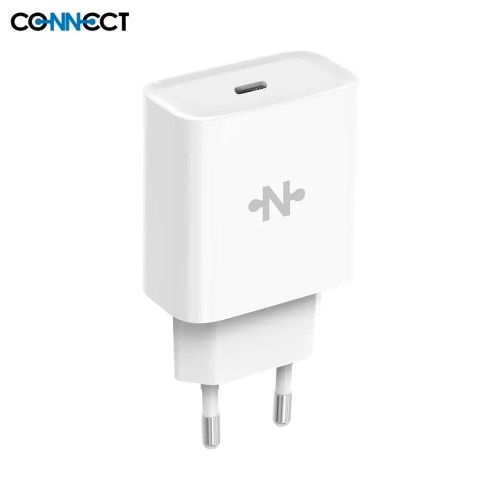 Pack Chargeur Secteur USB-C CONNECT .5W PD 10.5W Bulk x10 Blanc