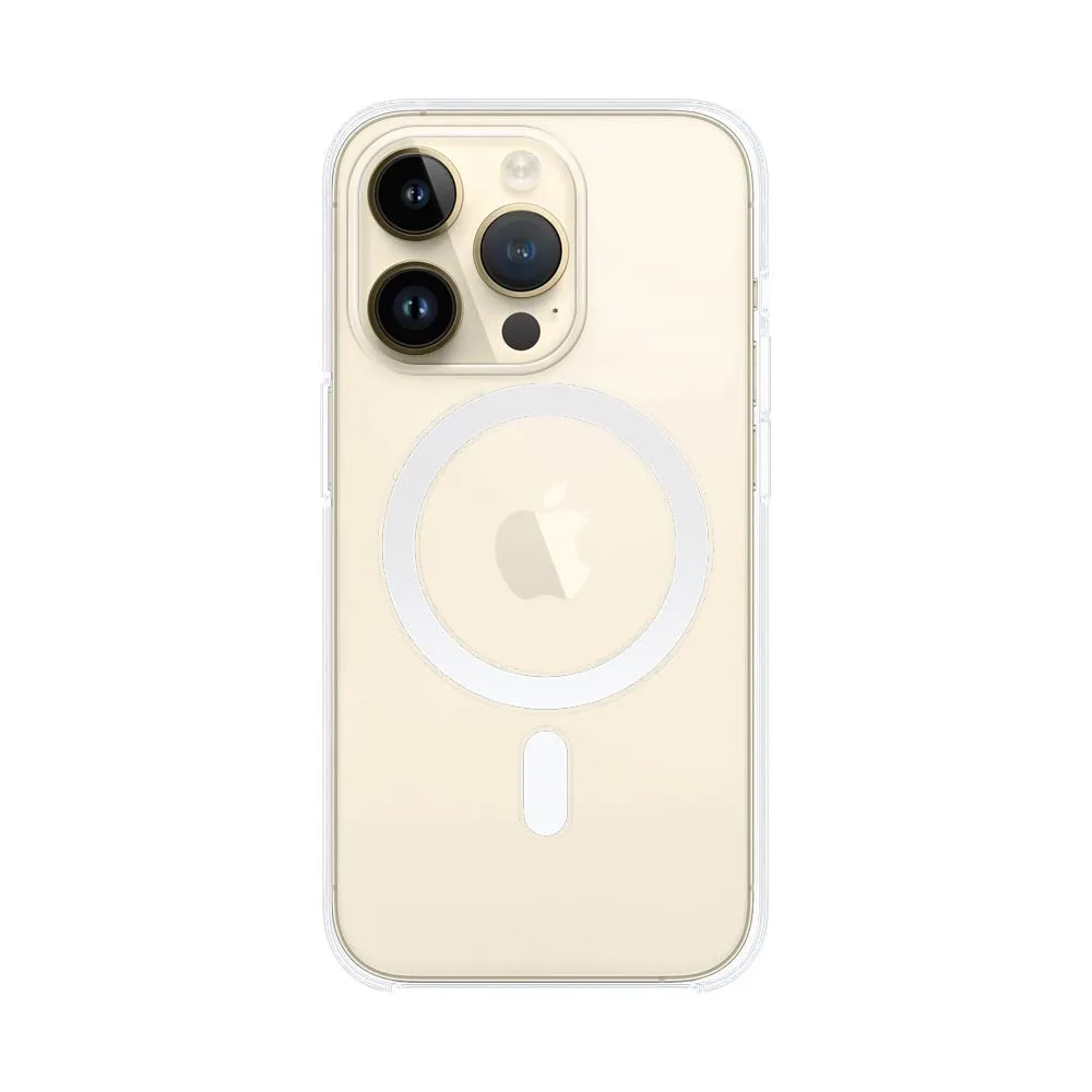 Coque Silicone MagSafe Compatible pour Apple iPhone 13 Pro Max Transparent — vue 2