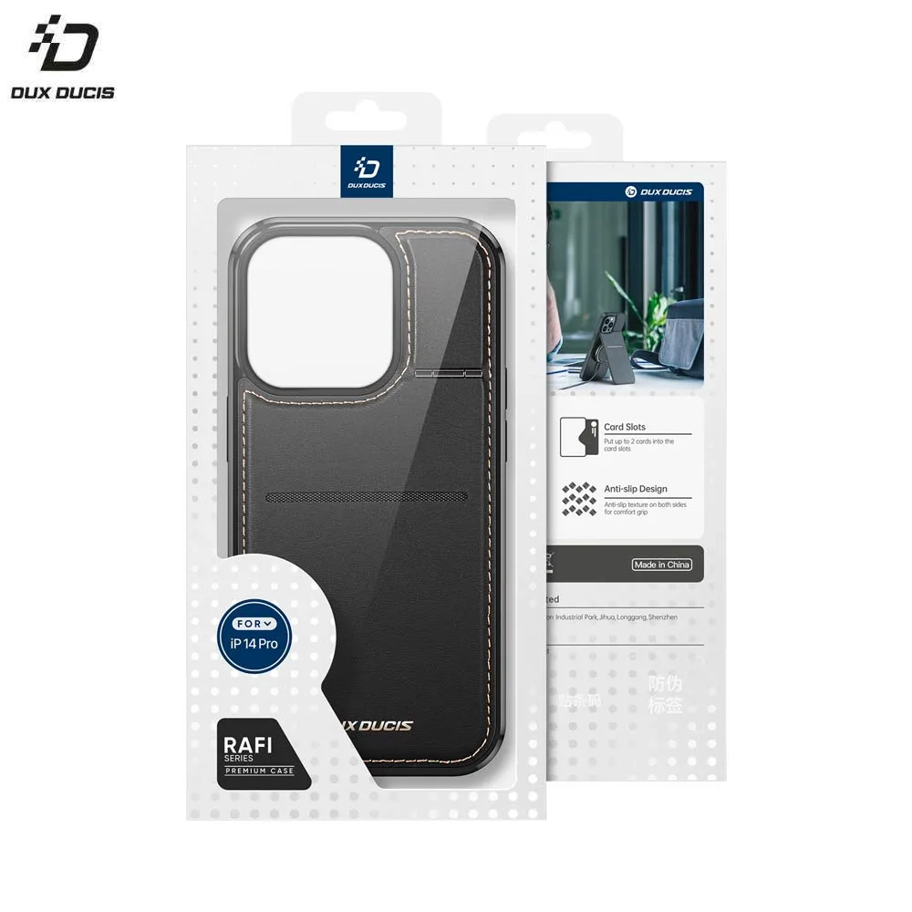 Coque de Protection Rafi Mag Dux Ducis pour Apple iPhone 14 Pro Noir — vue 2